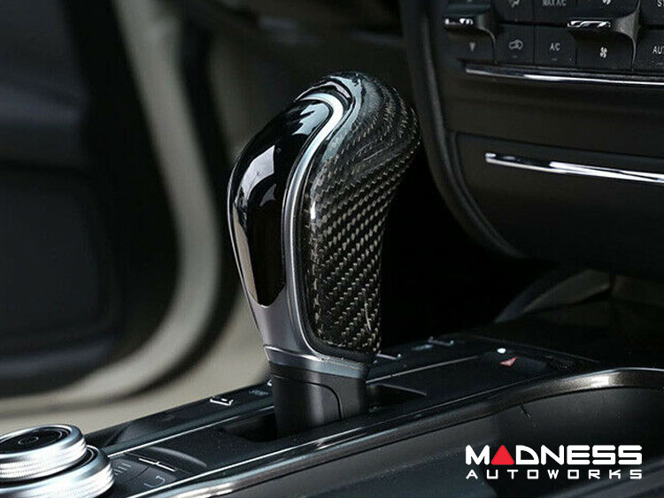 Maserati Quattroporte Interior Trim - Carbon Fiber - Shift Knob Cover - Feroce Carbon
